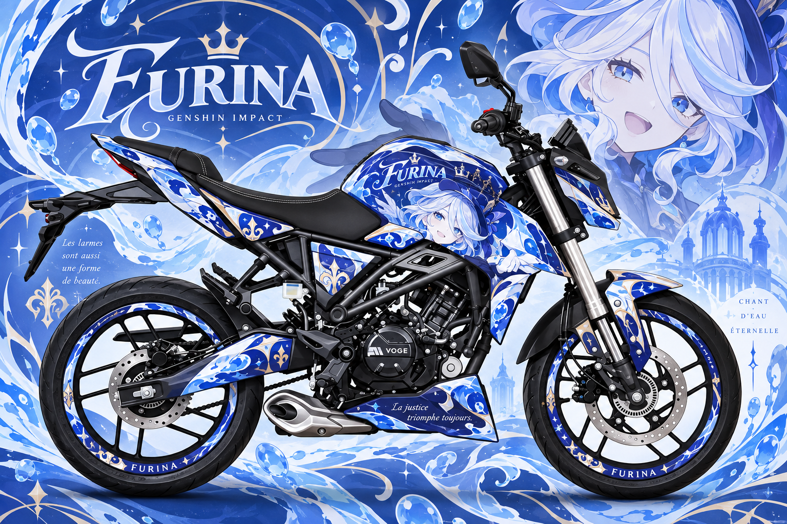 Voge R 125 custom graphic design 3