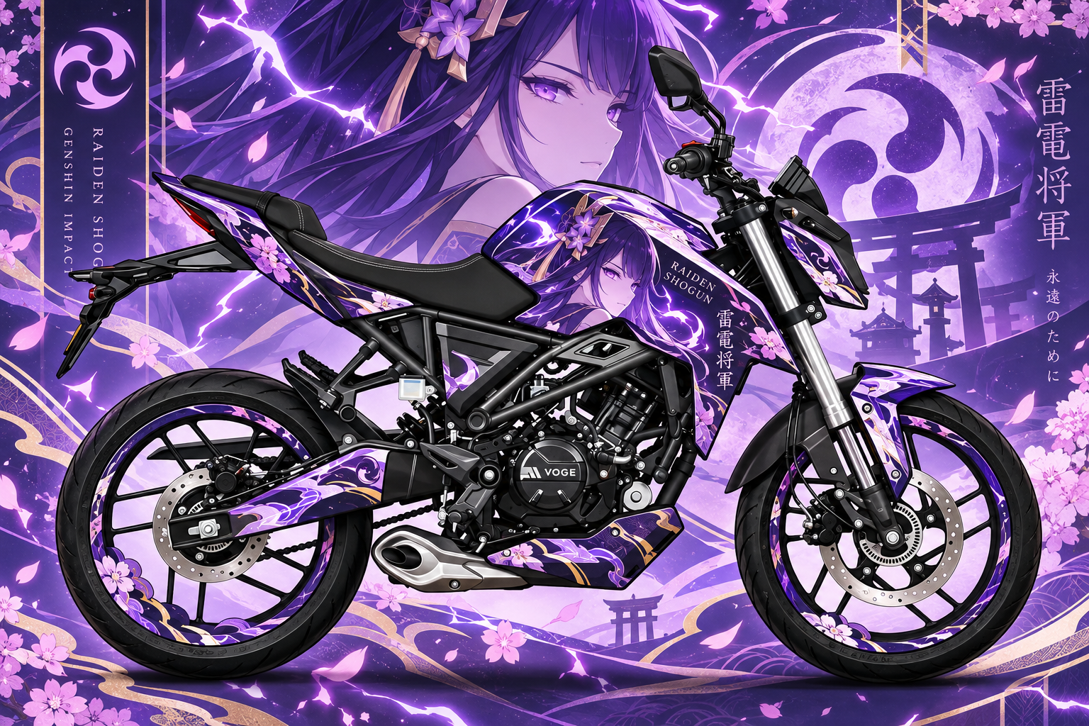 Voge R 125 custom graphic design 5